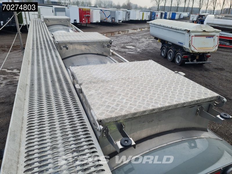 Tankoplegger voor het vervoer van voedsel Magyar SR A1 Food 2 comp Inox steel Liftachse: afbeelding 8
