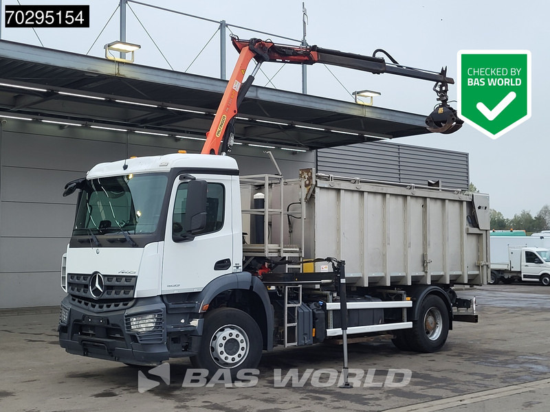 Mercedes-Benz Actros 1833 4X2 Palfinger PK7.501 SLD Kran Crane 17m3 tipper Big-Axle Euro 6 - Kipper vrachtwagen, Kraanwagen: afbeelding 1 Mercedes-Benz Actros 1833 4X2 Palfinger PK7.501 SLD Kran Crane 17m3 tipper Big-Axle Euro 6 - Kipper vrachtwagen, Kraanwagen: afbeelding 1