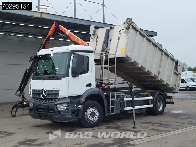 Mercedes-Benz Actros 1833 4X2 Palfinger PK7.501 SLD Kran Crane 17m3 tipper Big-Axle Euro 6 - Kipper vrachtwagen, Kraanwagen: afbeelding 5 Mercedes-Benz Actros 1833 4X2 Palfinger PK7.501 SLD Kran Crane 17m3 tipper Big-Axle Euro 6 - Kipper vrachtwagen, Kraanwagen: afbeelding 5
