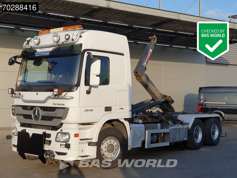 Mercedes-Benz Actros 2648 Actros 6X4 HIAB XR20SL56 Hooklift Big-Axle Automatic Euro 5 - Haakarmsysteem vrachtwagen: afbeelding 1 Mercedes-Benz Actros 2648 Actros 6X4 HIAB XR20SL56 Hooklift Big-Axle Automatic Euro 5 - Haakarmsysteem vrachtwagen: afbeelding 1