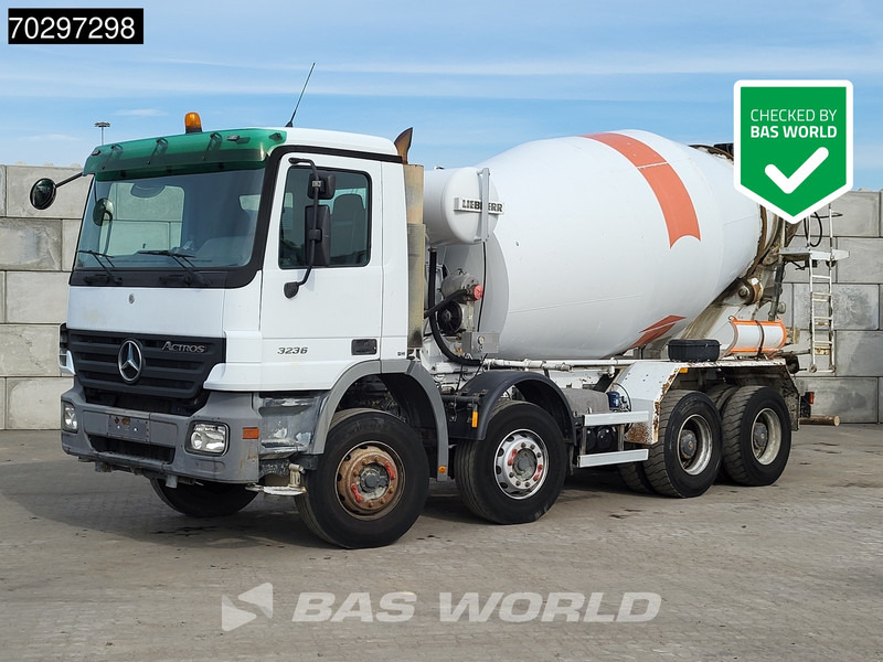 Mercedes-Benz Actros 3236 8X4 9m3 Liebherr 3-Pedals Steelsuspension Big-Axle Euro 3 - Betonmixer: afbeelding 1 Mercedes-Benz Actros 3236 8X4 9m3 Liebherr 3-Pedals Steelsuspension Big-Axle Euro 3 - Betonmixer: afbeelding 1