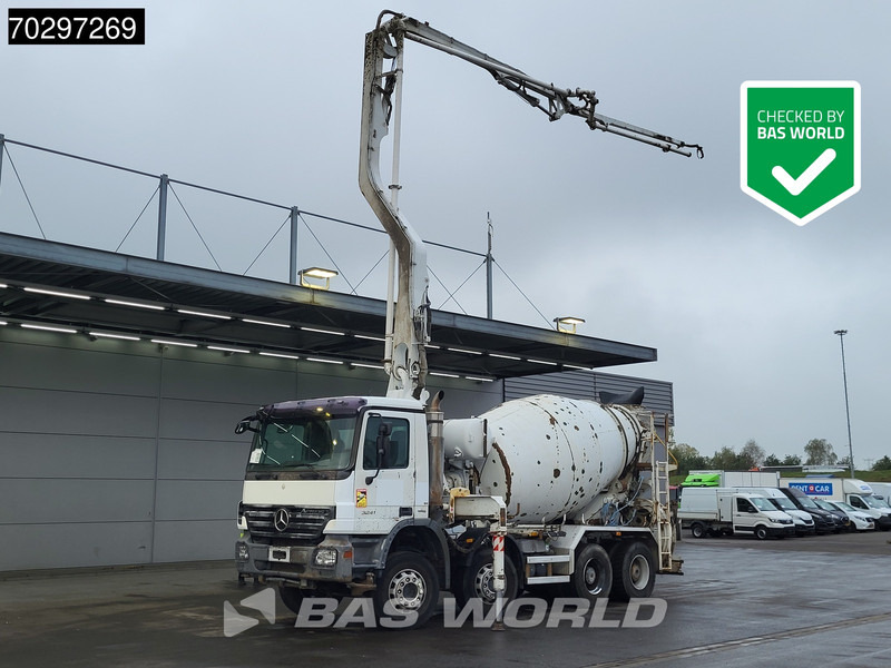 Mercedes-Benz Actros 3241 8X4 7m3 Putzmeister Mixer Big-Axle Steelsuspension Automatic Pompe+Mixer Euro 4 - Betonpomp: afbeelding 1 Mercedes-Benz Actros 3241 8X4 7m3 Putzmeister Mixer Big-Axle Steelsuspension Automatic Pompe+Mixer Euro 4 - Betonpomp: afbeelding 1