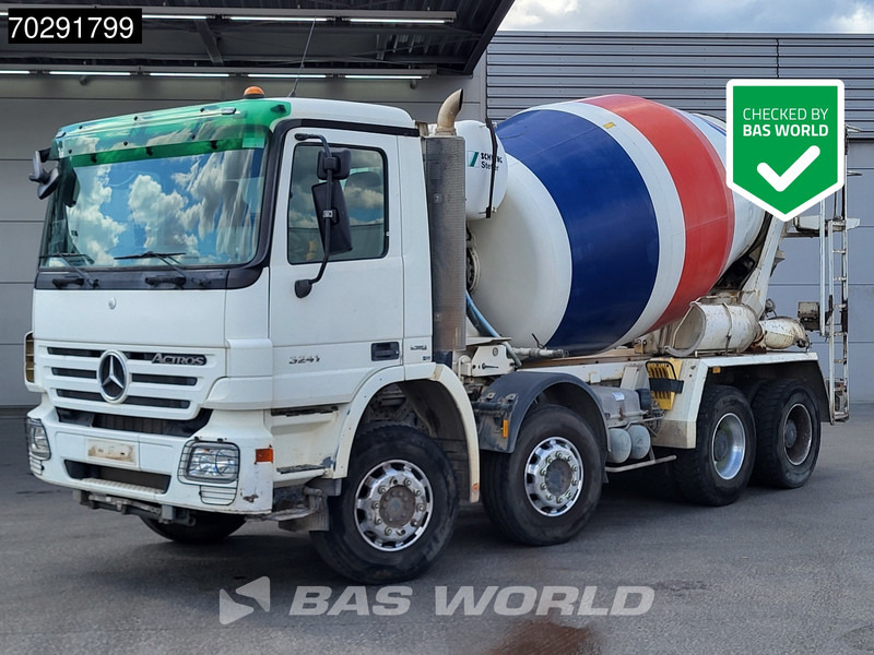 Mercedes-Benz Actros 3241 8X4 9m3 Schwing Stetter Retarder Big-Axle Steelsuspension 3-Pedals Euro 4 - Betonmixer: afbeelding 1 Mercedes-Benz Actros 3241 8X4 9m3 Schwing Stetter Retarder Big-Axle Steelsuspension 3-Pedals Euro 4 - Betonmixer: afbeelding 1