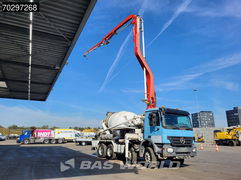 Mercedes-Benz Actros 3241 8X4 Putzmeister TMM 21-3.67 Q PUMI 7m3 Liebherr mixer Big-Axle Euro 3 - Betonpomp: afbeelding 3 Mercedes-Benz Actros 3241 8X4 Putzmeister TMM 21-3.67 Q PUMI 7m3 Liebherr mixer Big-Axle Euro 3 - Betonpomp: afbeelding 3