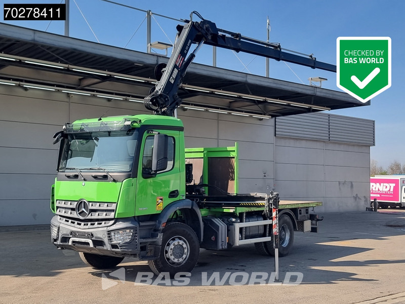 Mercedes-Benz Arocs 1830 4X2 Hiab 122 ES-3 HIPRO Kran Crane Big-Axle Euro 6 - Vrachtwagen met open laadbak, Kraanwagen: afbeelding 1 Mercedes-Benz Arocs 1830 4X2 Hiab 122 ES-3 HIPRO Kran Crane Big-Axle Euro 6 - Vrachtwagen met open laadbak, Kraanwagen: afbeelding 1