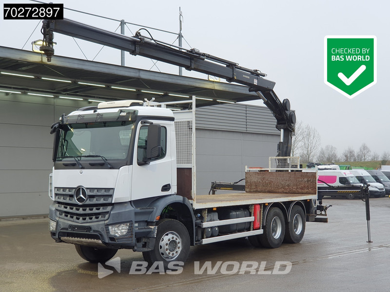 Mercedes-Benz Arocs 2636 6X4 Hiab 144 E-3 Hipro Kran Crane Remote Full Steel Euro 6 - Vrachtwagen met open laadbak: afbeelding 1 Mercedes-Benz Arocs 2636 6X4 Hiab 144 E-3 Hipro Kran Crane Remote Full Steel Euro 6 - Vrachtwagen met open laadbak: afbeelding 1