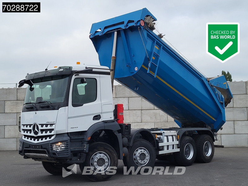 Mercedes-Benz Arocs 3243 8X4 19m3 Benne Tipper Steel suspension Automatic Big-Axle Navi Euro 6 - Kipper vrachtwagen: afbeelding 1 Mercedes-Benz Arocs 3243 8X4 19m3 Benne Tipper Steel suspension Automatic Big-Axle Navi Euro 6 - Kipper vrachtwagen: afbeelding 1
