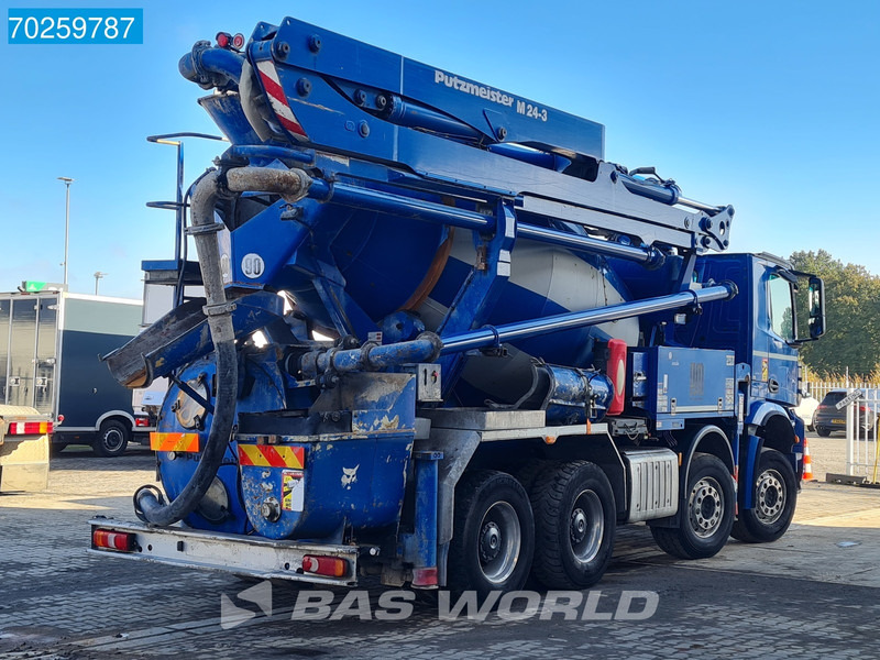 Betonpomp Mercedes-Benz Arocs 3251 8X4 PUMI Putzmeister TMM 24 + Liebherr 7m3 Mixer Retarder Euro 6: afbeelding 11