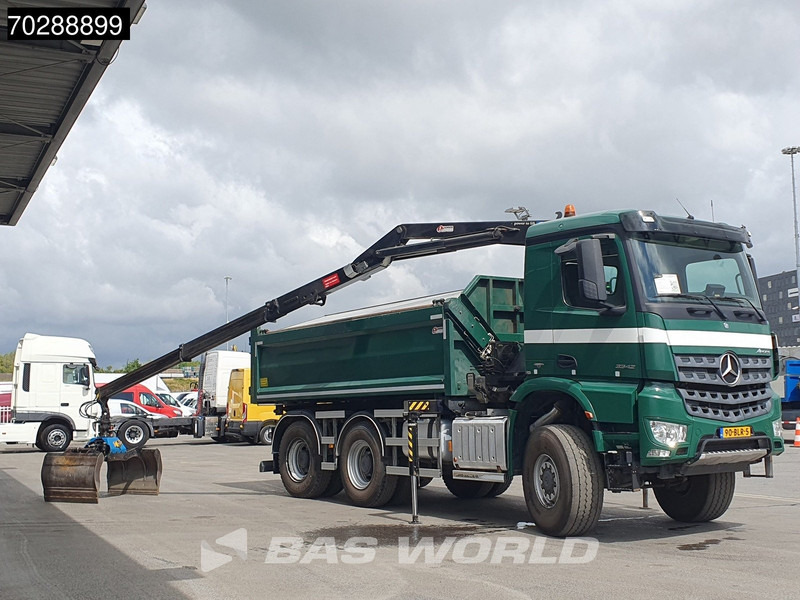 Mercedes-Benz Arocs 3342 Arocs 6X6 NL-Truck HMF 1643 Z-Crane Kran Steering Axle Big-Axle Euro 6 - Kipper vrachtwagen, Kraanwagen: afbeelding 5 Mercedes-Benz Arocs 3342 Arocs 6X6 NL-Truck HMF 1643 Z-Crane Kran Steering Axle Big-Axle Euro 6 - Kipper vrachtwagen, Kraanwagen: afbeelding 5