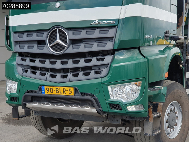 Kipper vrachtwagen, Kraanwagen Mercedes-Benz Arocs 3342 Arocs 6X6 NL-Truck HMF 1643 Z-Crane Kran Steering Axle Big-Axle Euro 6: afbeelding 19