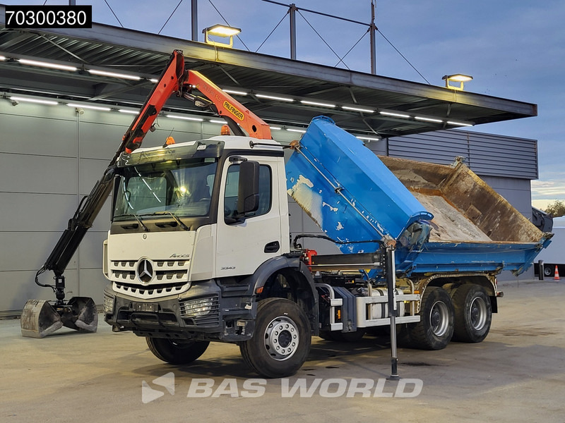 Mercedes-Benz Arocs 3343 6X4 Palfinger PK12.501 SLD Kran Crane 7m3 tipper Big-Axle Automatic Euro 6 - Kipper vrachtwagen, Kraanwagen: afbeelding 5 Mercedes-Benz Arocs 3343 6X4 Palfinger PK12.501 SLD Kran Crane 7m3 tipper Big-Axle Automatic Euro 6 - Kipper vrachtwagen, Kraanwagen: afbeelding 5