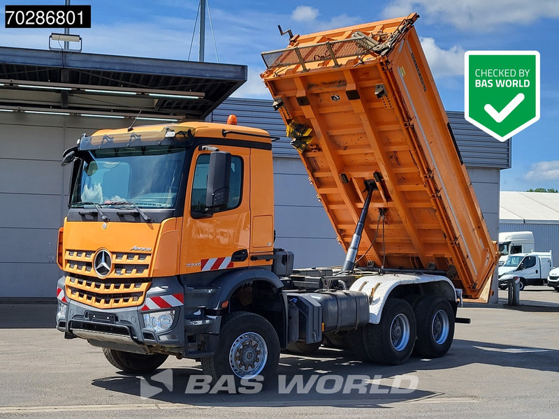 Mercedes-Benz Arocs 3345 6X6 11m3 Meiller Mixer Steelsuspension Big-Axle Euro 6 - Kipper vrachtwagen: afbeelding 1 Mercedes-Benz Arocs 3345 6X6 11m3 Meiller Mixer Steelsuspension Big-Axle Euro 6 - Kipper vrachtwagen: afbeelding 1