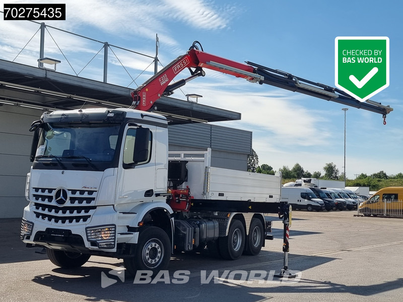 Mercedes-Benz Arocs 3348 6X4 Fassi F255A2.24 Kran Crane 9m3 3-Sided Tipper Big-Axle Euro 6 - Kipper vrachtwagen, Kraanwagen: afbeelding 1 Mercedes-Benz Arocs 3348 6X4 Fassi F255A2.24 Kran Crane 9m3 3-Sided Tipper Big-Axle Euro 6 - Kipper vrachtwagen, Kraanwagen: afbeelding 1