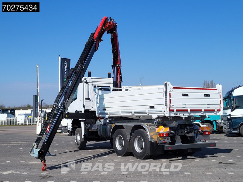 Mercedes-Benz Arocs 3348 6X6 Fassi F255A.2.24 xe-dynamic Kran Dreiseitenkipper Navi Euro 6 - Kipper vrachtwagen, Kraanwagen: afbeelding 2 Mercedes-Benz Arocs 3348 6X6 Fassi F255A.2.24 xe-dynamic Kran Dreiseitenkipper Navi Euro 6 - Kipper vrachtwagen, Kraanwagen: afbeelding 2