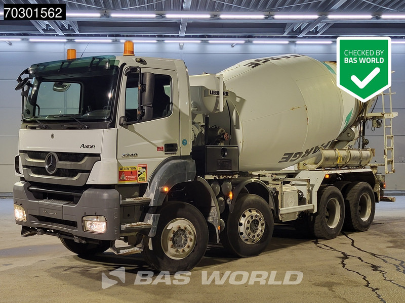 Mercedes-Benz Axor 3240 8X4 9m3 Liebherr mixer Steel suspension Manual Euro 5 - Betonmixer: afbeelding 1 Mercedes-Benz Axor 3240 8X4 9m3 Liebherr mixer Steel suspension Manual Euro 5 - Betonmixer: afbeelding 1