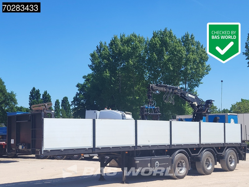 Pacton TPD347 TUV 02/26 2x Steering Axle Crane 16R - Open bak met boorden oplegger: afbeelding 1 Pacton TPD347 TUV 02/26 2x Steering Axle Crane 16R - Open bak met boorden oplegger: afbeelding 1