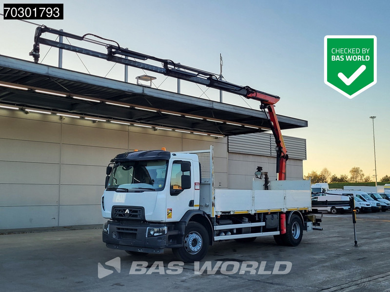 Renault C 280 4X2 Palfinger PK 12002 Kran Crane Steelsuspension Automatic Euro 6 - Vrachtwagen met open laadbak, Kraanwagen: afbeelding 1 Renault C 280 4X2 Palfinger PK 12002 Kran Crane Steelsuspension Automatic Euro 6 - Vrachtwagen met open laadbak, Kraanwagen: afbeelding 1