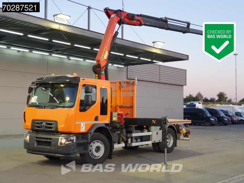 Renault C 320 4X2 Palfinger PK 18002 EH Crane Optibrake Automatic Euro 6 - Vrachtwagen met open laadbak, Kraanwagen: afbeelding 1 Renault C 320 4X2 Palfinger PK 18002 EH Crane Optibrake Automatic Euro 6 - Vrachtwagen met open laadbak, Kraanwagen: afbeelding 1