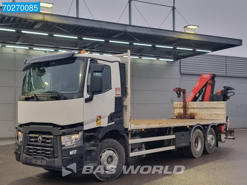 Renault C 380 6X2 Fassi F155A.0.23 E-ACTIVE Remote Control Euro 6 - Vrachtwagen met open laadbak, Kraanwagen: afbeelding 2 Renault C 380 6X2 Fassi F155A.0.23 E-ACTIVE Remote Control Euro 6 - Vrachtwagen met open laadbak, Kraanwagen: afbeelding 2