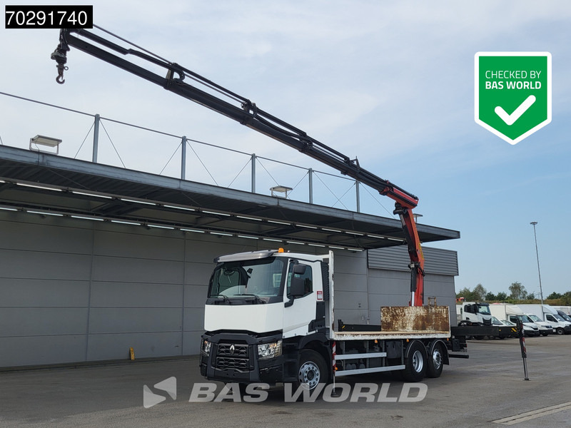 Renault C 380 6X2 Palfinger PK 22002 EH Crane Optibrake Euro 6 - Vrachtwagen met open laadbak, Kraanwagen: afbeelding 1 Renault C 380 6X2 Palfinger PK 22002 EH Crane Optibrake Euro 6 - Vrachtwagen met open laadbak, Kraanwagen: afbeelding 1