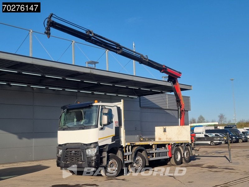 Renault C 380 8X2 Palfinger PK24001K Remote Lenkachse Euro 6 - Vrachtwagen met open laadbak, Kraanwagen: afbeelding 1 Renault C 380 8X2 Palfinger PK24001K Remote Lenkachse Euro 6 - Vrachtwagen met open laadbak, Kraanwagen: afbeelding 1
