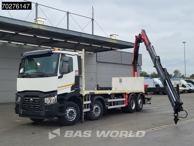 Renault C 380 8X2 Palfinger PK24001K Remote Lenkachse Euro 6 - Vrachtwagen met open laadbak, Kraanwagen: afbeelding 3 Renault C 380 8X2 Palfinger PK24001K Remote Lenkachse Euro 6 - Vrachtwagen met open laadbak, Kraanwagen: afbeelding 3