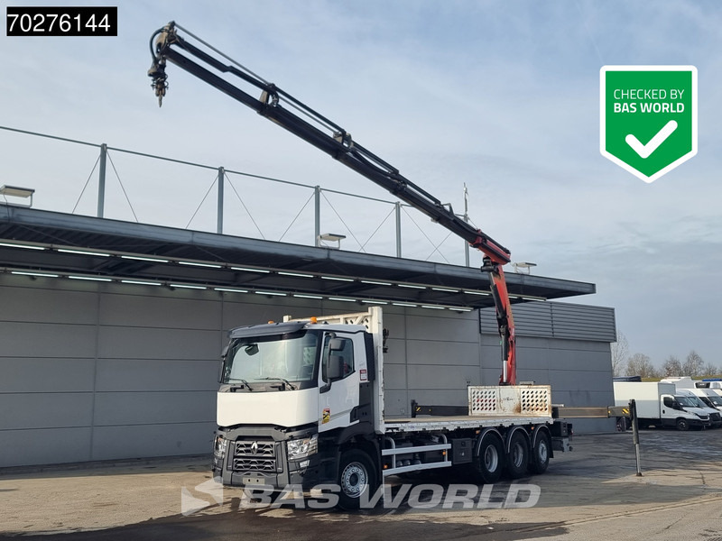 Renault C 380 8X4 Palfinger PK 23001 EH Remote Lift+Lenkachse Euro 6 - Vrachtwagen met open laadbak, Kraanwagen: afbeelding 1 Renault C 380 8X4 Palfinger PK 23001 EH Remote Lift+Lenkachse Euro 6 - Vrachtwagen met open laadbak, Kraanwagen: afbeelding 1