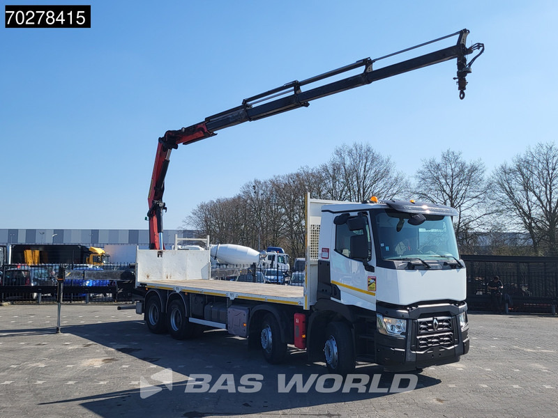 Renault C 430 8X4 Palfinger 22002 EH kran Crane Big-Axle steel suspension Euro 6 - Vrachtwagen met open laadbak, Kraanwagen: afbeelding 3 Renault C 430 8X4 Palfinger 22002 EH kran Crane Big-Axle steel suspension Euro 6 - Vrachtwagen met open laadbak, Kraanwagen: afbeelding 3