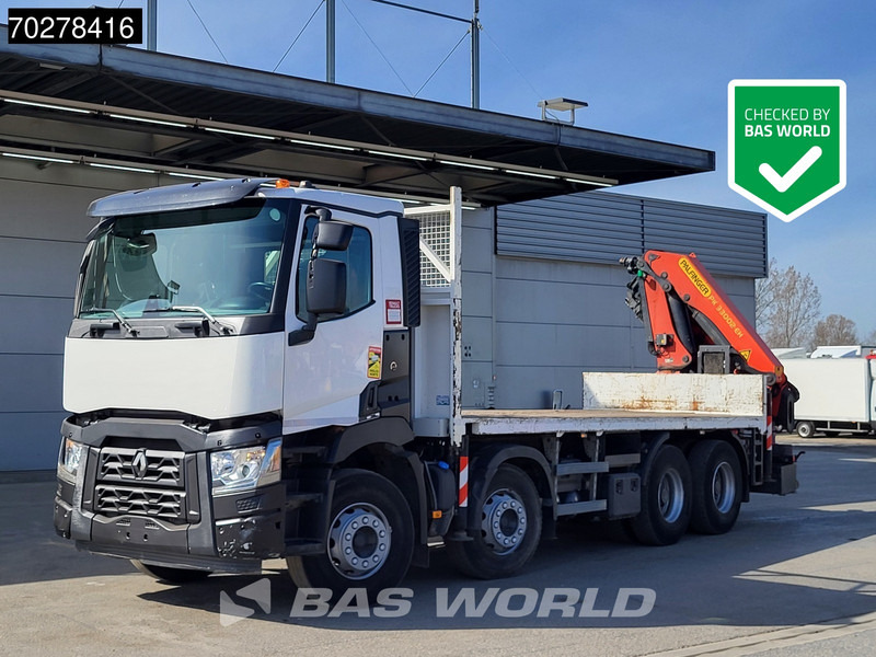 Renault C 430 8X4 Palfinger PK33002EH Euro 6 Big Axle - Vrachtwagen met open laadbak, Kraanwagen: afbeelding 2 Renault C 430 8X4 Palfinger PK33002EH Euro 6 Big Axle - Vrachtwagen met open laadbak, Kraanwagen: afbeelding 2