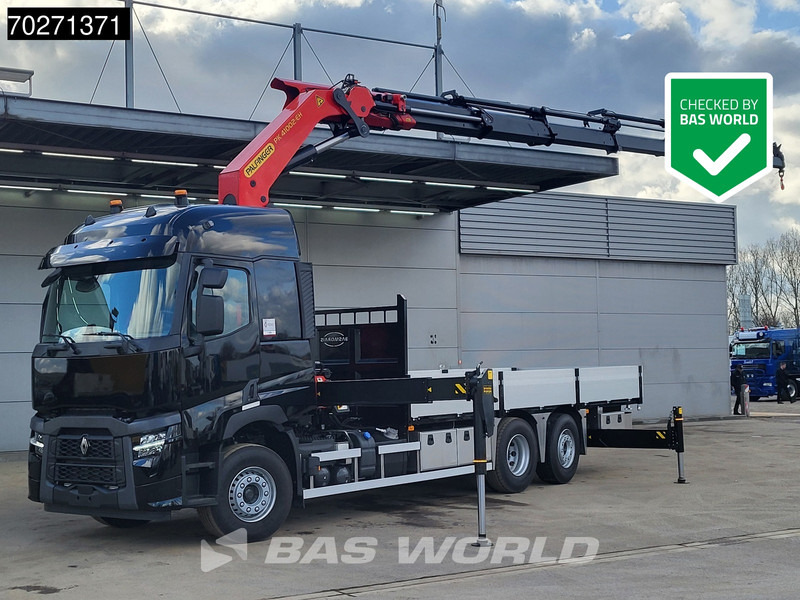 Renault C 480 6X2 NEW! Palfinger PK41002 EH Crane Kran ACC Euro 6 - Vrachtwagen met open laadbak, Kraanwagen: afbeelding 1 Renault C 480 6X2 NEW! Palfinger PK41002 EH Crane Kran ACC Euro 6 - Vrachtwagen met open laadbak, Kraanwagen: afbeelding 1