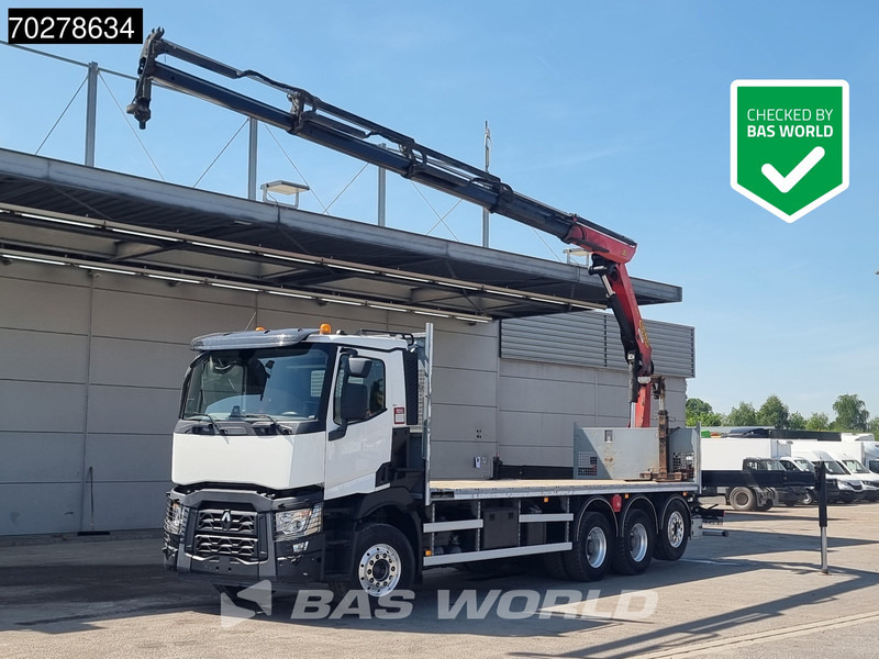 Renault C 480 8X4 Palfinger 24.001 SLD5 Kran Crane Lift-Lenkachse Euro 6 - Vrachtwagen met open laadbak, Kraanwagen: afbeelding 1 Renault C 480 8X4 Palfinger 24.001 SLD5 Kran Crane Lift-Lenkachse Euro 6 - Vrachtwagen met open laadbak, Kraanwagen: afbeelding 1