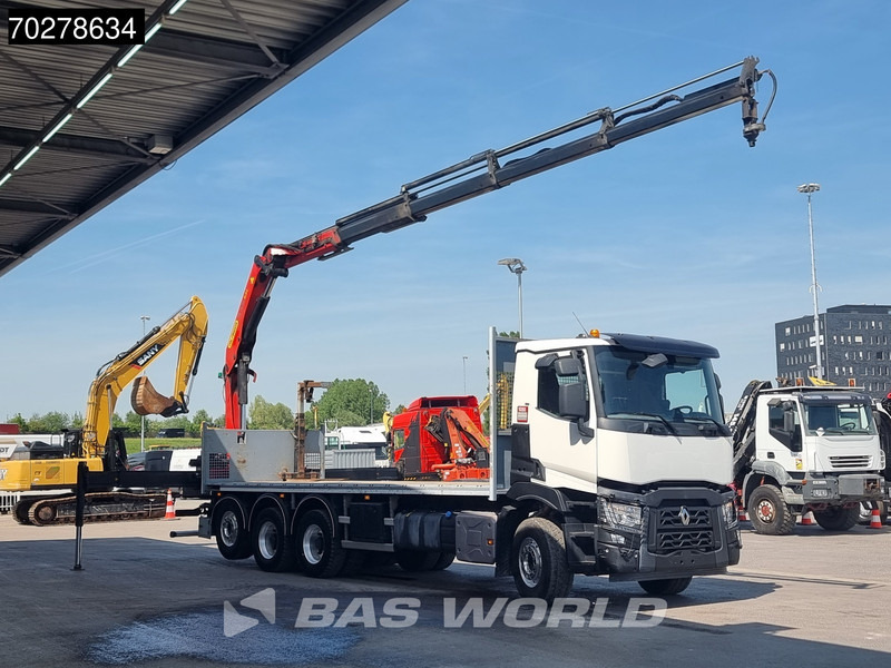 Renault C 480 8X4 Palfinger 24.001 SLD5 Kran Crane Lift-Lenkachse Euro 6 - Vrachtwagen met open laadbak, Kraanwagen: afbeelding 3 Renault C 480 8X4 Palfinger 24.001 SLD5 Kran Crane Lift-Lenkachse Euro 6 - Vrachtwagen met open laadbak, Kraanwagen: afbeelding 3