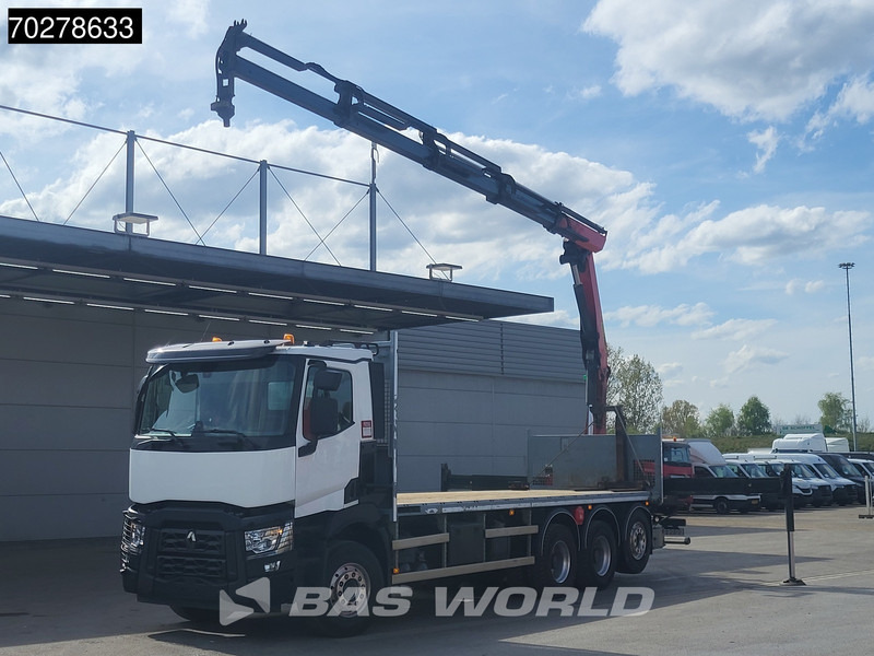 Renault C 480 8X4 Palfinger PK24.001 SLD5 Crane Kran Automatic Liftachse Euro 6 - Vrachtwagen met open laadbak, Kraanwagen: afbeelding 3 Renault C 480 8X4 Palfinger PK24.001 SLD5 Crane Kran Automatic Liftachse Euro 6 - Vrachtwagen met open laadbak, Kraanwagen: afbeelding 3