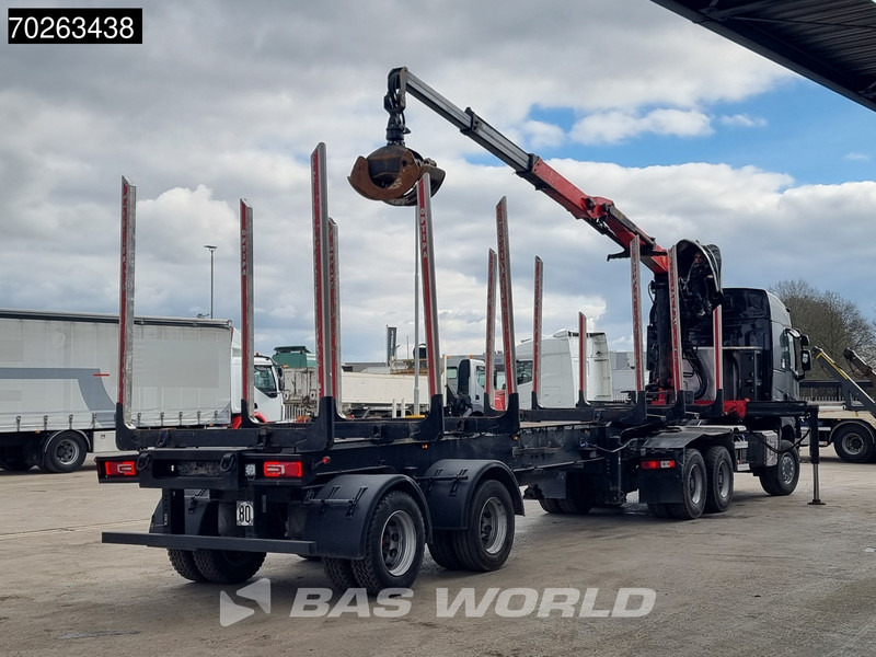 Renault K 520 6X6 Holz Kran Palfinger Q180Z96 6x6 Big-Axle Steelsuspension - Houttransport, Kraanwagen: afbeelding 3 Renault K 520 6X6 Holz Kran Palfinger Q180Z96 6x6 Big-Axle Steelsuspension - Houttransport, Kraanwagen: afbeelding 3