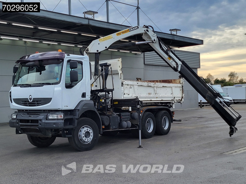 Renault Kerax 370 6X4 Palfinger PK15500 Crane Kran 2-side Tipper Retarder Manual Euro 4 - Kipper vrachtwagen, Kraanwagen: afbeelding 3 Renault Kerax 370 6X4 Palfinger PK15500 Crane Kran 2-side Tipper Retarder Manual Euro 4 - Kipper vrachtwagen, Kraanwagen: afbeelding 3