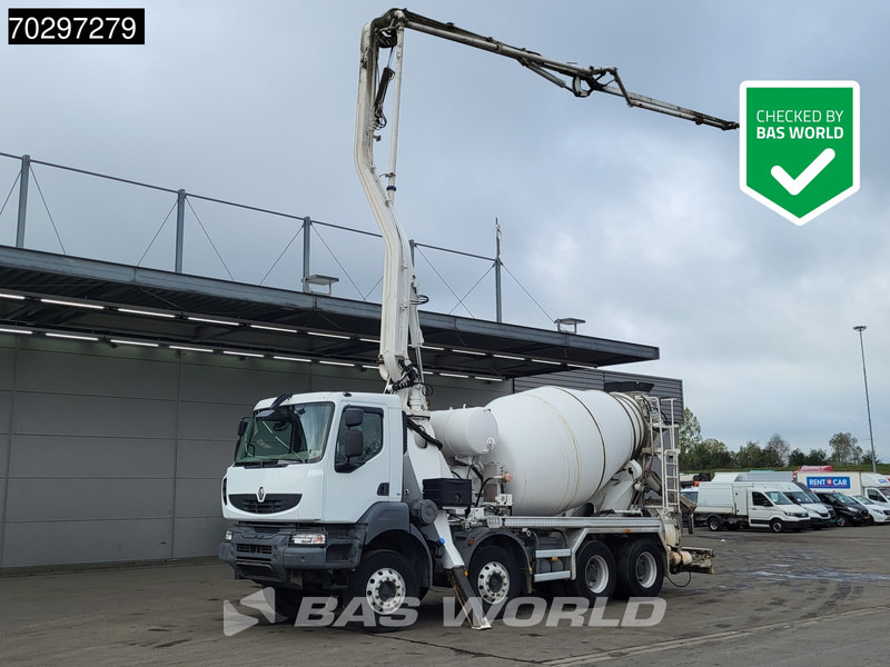 Renault Kerax 8X4 Mecbo M3-23/100-BZ Pomp+Mixer Big-Axle Steelsuspension Euro 5 - Betonmixer: afbeelding 1 Renault Kerax 8X4 Mecbo M3-23/100-BZ Pomp+Mixer Big-Axle Steelsuspension Euro 5 - Betonmixer: afbeelding 1