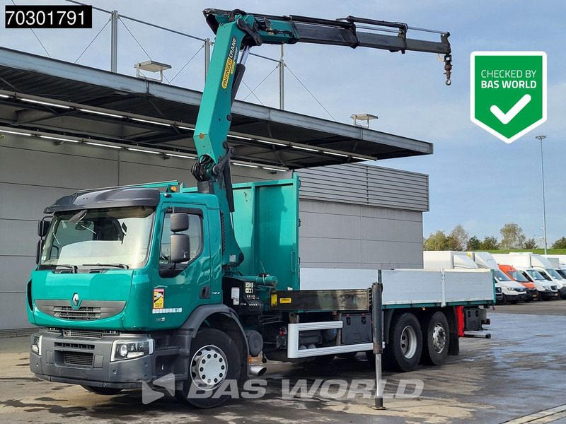 Renault Premium 380 6X2 Palfinger PK20002 Crane Kran Lift+Steering Axle Air suspension Euro 5 - Vrachtwagen met open laadbak, Kraanwagen: afbeelding 1 Renault Premium 380 6X2 Palfinger PK20002 Crane Kran Lift+Steering Axle Air suspension Euro 5 - Vrachtwagen met open laadbak, Kraanwagen: afbeelding 1