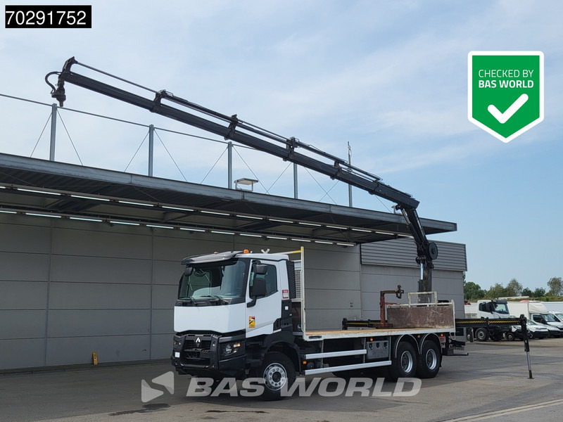 Renault Premium 380 6X4 HIAB X-HIDUO 188 E-5 Crane Steelsuspension Big-Axle Automatic Euro 6 - Vrachtwagen met open laadbak, Kraanwagen: afbeelding 1 Renault Premium 380 6X4 HIAB X-HIDUO 188 E-5 Crane Steelsuspension Big-Axle Automatic Euro 6 - Vrachtwagen met open laadbak, Kraanwagen: afbeelding 1