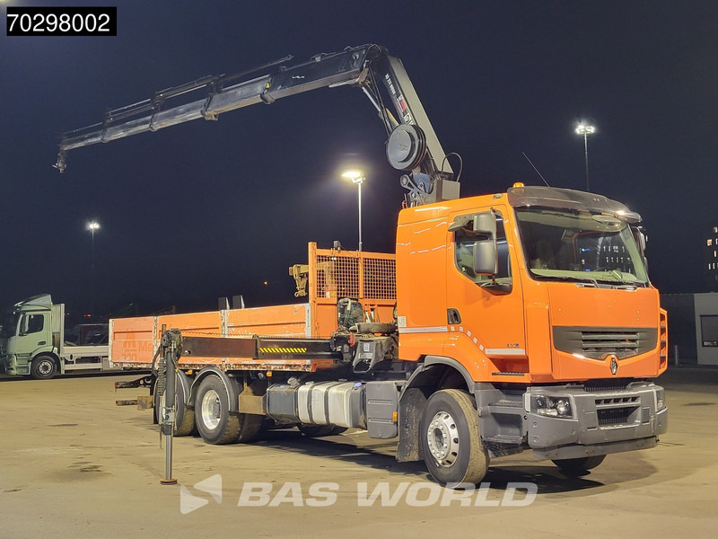 Renault Premium 430 Lander 6X4 211 EP-4 HIDUO Kran Crane Automatic Airco Euro 5 - Vrachtwagen met open laadbak, Kraanwagen: afbeelding 2 Renault Premium 430 Lander 6X4 211 EP-4 HIDUO Kran Crane Automatic Airco Euro 5 - Vrachtwagen met open laadbak, Kraanwagen: afbeelding 2