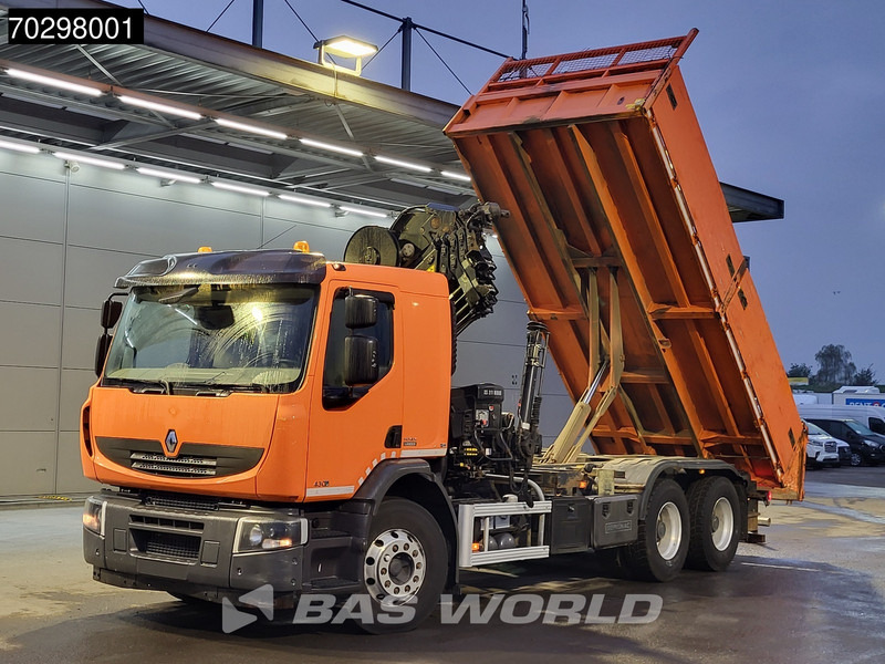 Renault Premium 430 Lander 6X4 HIAB 211 EP-4 Crane Tipper Big-Axle Automatic Euro 5 - Kipper vrachtwagen, Kraanwagen: afbeelding 2 Renault Premium 430 Lander 6X4 HIAB 211 EP-4 Crane Tipper Big-Axle Automatic Euro 5 - Kipper vrachtwagen, Kraanwagen: afbeelding 2