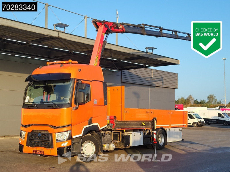 Renault T 380 4X2 Palfinger PK18002-EH Kran Crane Retarder Standklima Euro 6 - Vrachtwagen met open laadbak, Kraanwagen: afbeelding 1 Renault T 380 4X2 Palfinger PK18002-EH Kran Crane Retarder Standklima Euro 6 - Vrachtwagen met open laadbak, Kraanwagen: afbeelding 1