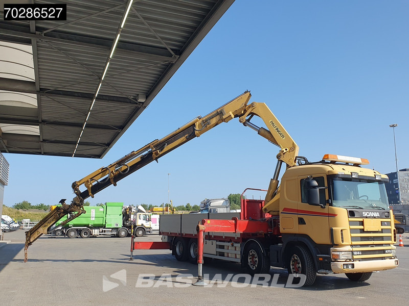 Scania 124G 470 8X4 Palfinger PK45000 C4 Crane Kran Fly-Jib Manual Steering Axle Euro 3 - Vrachtwagen met open laadbak, Kraanwagen: afbeelding 3 Scania 124G 470 8X4 Palfinger PK45000 C4 Crane Kran Fly-Jib Manual Steering Axle Euro 3 - Vrachtwagen met open laadbak, Kraanwagen: afbeelding 3