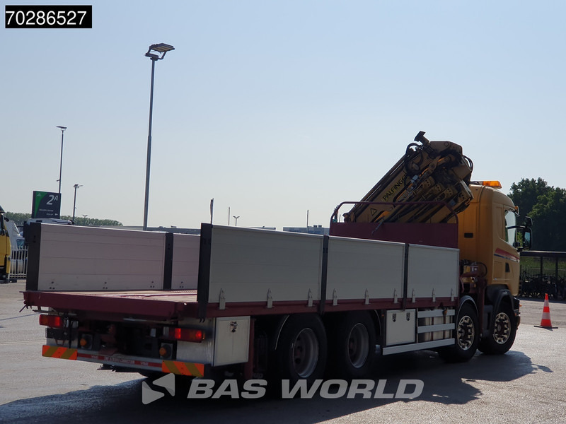 Vrachtwagen met open laadbak, Kraanwagen Scania 124G 470 8X4 Palfinger PK45000 C4 Crane Kran Fly-Jib Manual Steering Axle Euro 3: afbeelding 13