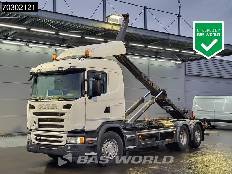 Scania G410 6X2 20tons Meiller containersystem Lift+steering Axle Retarder Euro 6 - Haakarmsysteem vrachtwagen: afbeelding 1 Scania G410 6X2 20tons Meiller containersystem Lift+steering Axle Retarder Euro 6 - Haakarmsysteem vrachtwagen: afbeelding 1