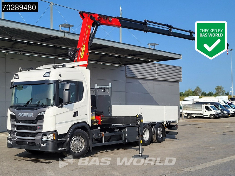 Scania G410 6X2 New! Palfinger PK24.001 SLD 5 Crane Kran Retarder Lift+Steering Axle LED ACC - Vrachtwagen met open laadbak, Kraanwagen: afbeelding 1 Scania G410 6X2 New! Palfinger PK24.001 SLD 5 Crane Kran Retarder Lift+Steering Axle LED ACC - Vrachtwagen met open laadbak, Kraanwagen: afbeelding 1