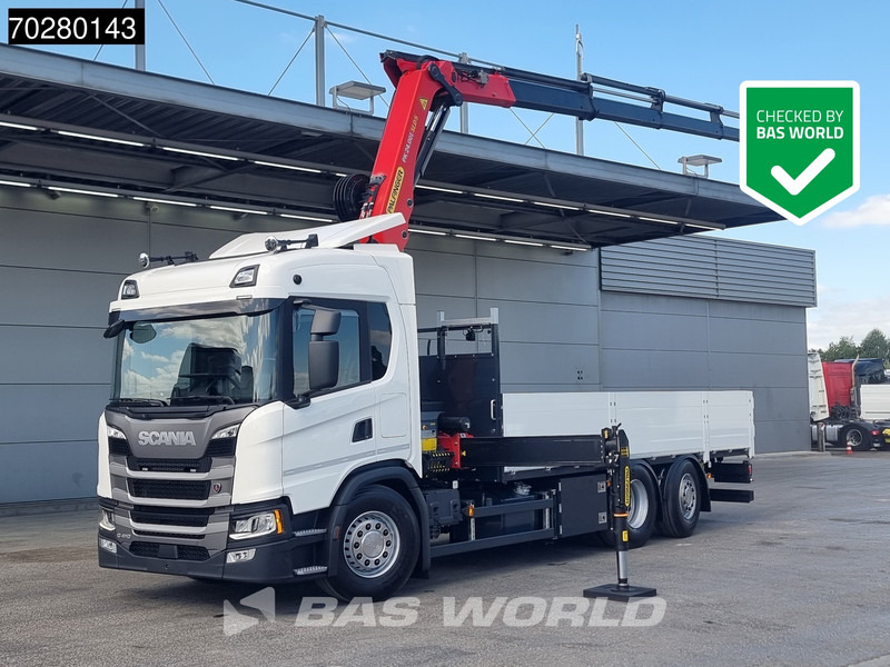 Scania G410 6X2 Palfinger PK24.001 SLD 5 Kran Crane Retarder Lift+Lenkachse Euro 6 - Vrachtwagen met open laadbak, Kraanwagen: afbeelding 1 Scania G410 6X2 Palfinger PK24.001 SLD 5 Kran Crane Retarder Lift+Lenkachse Euro 6 - Vrachtwagen met open laadbak, Kraanwagen: afbeelding 1