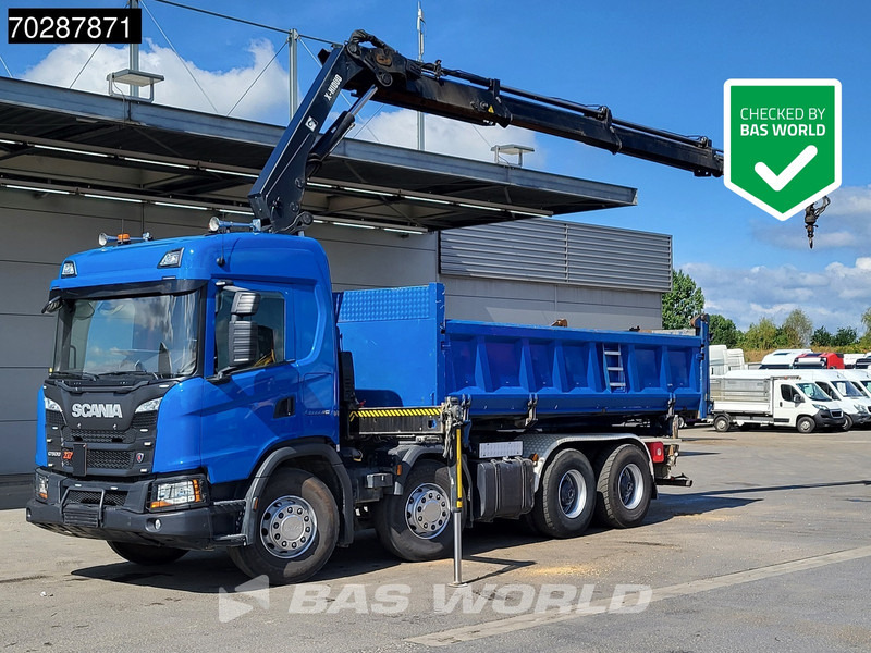 Scania G500 8X4 Hiab X-HIDUO 228 E-3 Crane Retarder Big-Axle Josset Menguy Tipper 14m3 Euro 6 - Kipper vrachtwagen, Kraanwagen: afbeelding 1 Scania G500 8X4 Hiab X-HIDUO 228 E-3 Crane Retarder Big-Axle Josset Menguy Tipper 14m3 Euro 6 - Kipper vrachtwagen, Kraanwagen: afbeelding 1