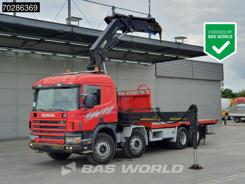 Scania P124 P 8X2 HIAB 477EP-5 HIPRO 2013 year Kran Crane Lift Axle Manual Euro 2 - Vrachtwagen met open laadbak, Kraanwagen: afbeelding 1 Scania P124 P 8X2 HIAB 477EP-5 HIPRO 2013 year Kran Crane Lift Axle Manual Euro 2 - Vrachtwagen met open laadbak, Kraanwagen: afbeelding 1