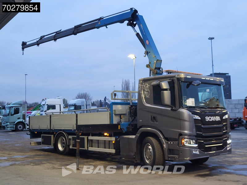 Scania P280 4X2 HMF 1420K-RC Kran Crane Leather seats Automatic Euro 6 - Vrachtwagen met open laadbak, Kraanwagen: afbeelding 3 Scania P280 4X2 HMF 1420K-RC Kran Crane Leather seats Automatic Euro 6 - Vrachtwagen met open laadbak, Kraanwagen: afbeelding 3