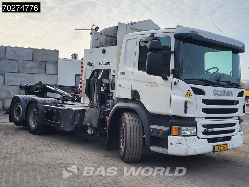 Scania P280 6X2 NL-Truck Allison Retarder Lift+Lenkachse Haller SeitenLader - Haakarmsysteem vrachtwagen: afbeelding 3 Scania P280 6X2 NL-Truck Allison Retarder Lift+Lenkachse Haller SeitenLader - Haakarmsysteem vrachtwagen: afbeelding 3